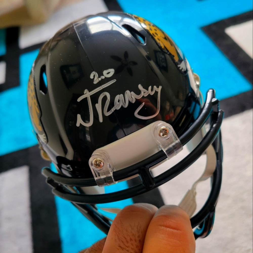 L.A. Rams Pro Bowl CB Jalen Ramsey Autographed Jaguars Mini-Helmet